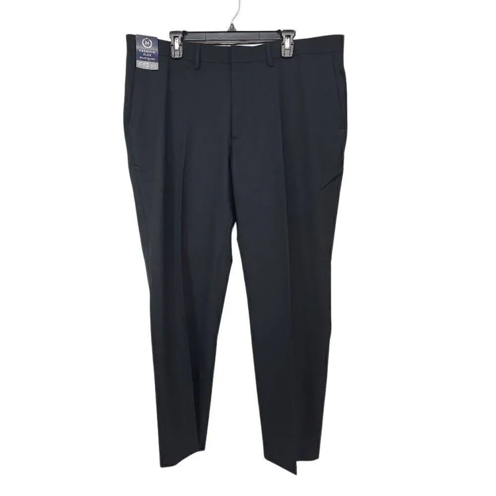 Haggar Size 40x32 Premium Comfort Dress Pant Straight Fit, Flat Front, Premium F